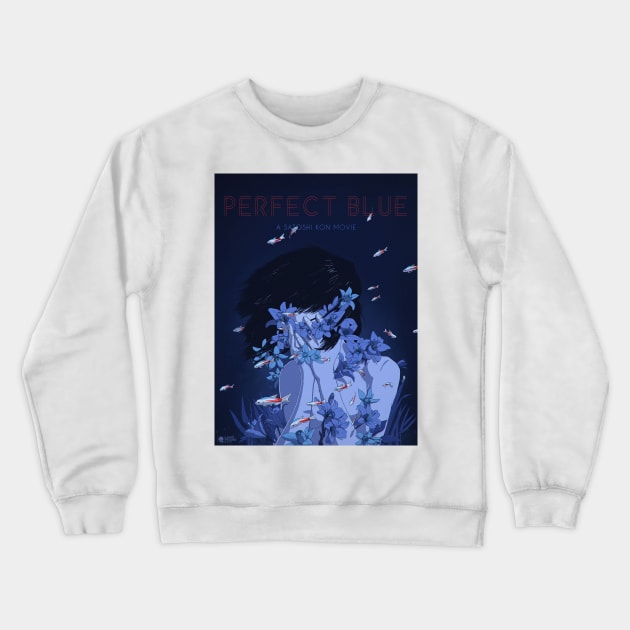 Perfect Blue Crewneck Sweatshirt by PikPikPik